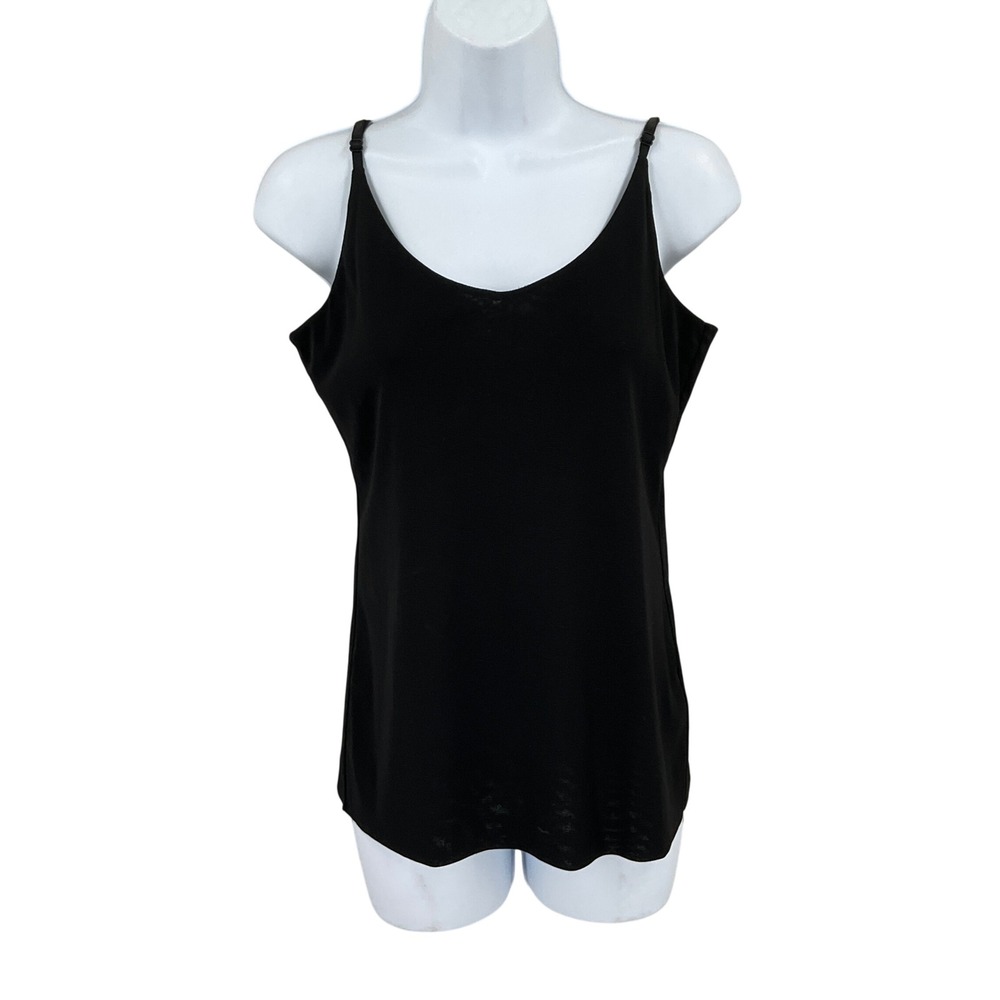 Lafayette 148 New York Camisole Women Size L Black Luxury Minimalist Classic